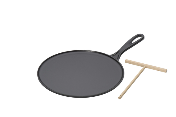 Le Creuset crepe pan gietijzer 27 cm mat zwart - afb. 2