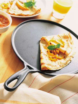 Le Creuset crepe pan gietijzer 27 cm mat zwart - afb. 4