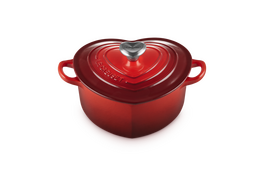 Le Creuset harten braadpan Kersenrood