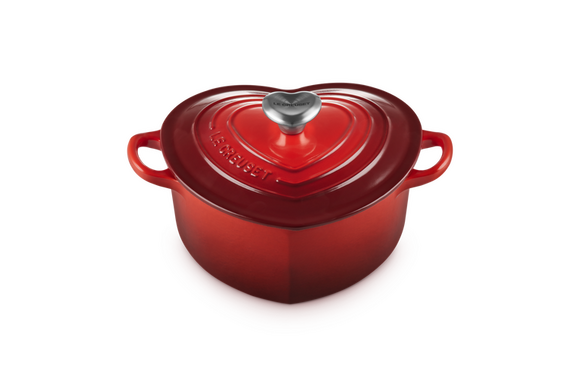 Le Creuset harten braadpan Kersenrood - afb. 1