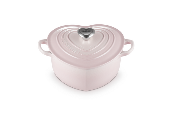 Le Creuset harten braadpan Shell pink - afb. 1