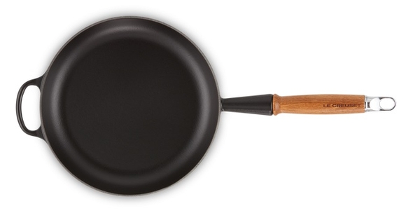 Le Creuset koekenpan Signature 24 cm mat zwart - afb. 2