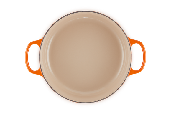 Le Creuset lage braadpan Signature rond 30 cm ORANJErood - afb. 5