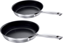 Le Creuset Magnetik koekenpan antikleef set 20 cm en 24 cm