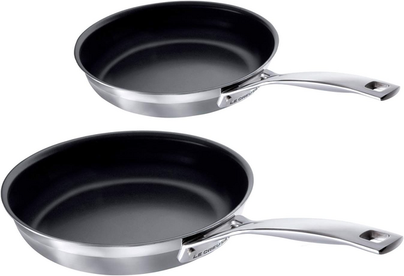 Le Creuset Magnetik koekenpan antikleef set 20 cm en 24 cm - afb. 1