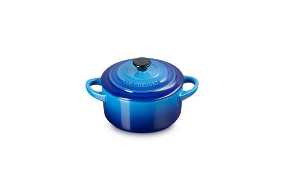 Le Creuset mini braadpan aardewerk 10 cm azureblauw - afb. 2