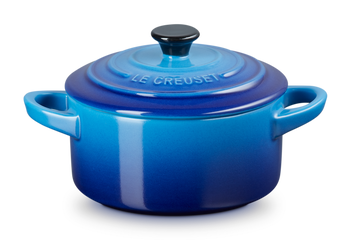 Le Creuset mini braadpan aardewerk 10 cm azureblauw - afb. 1