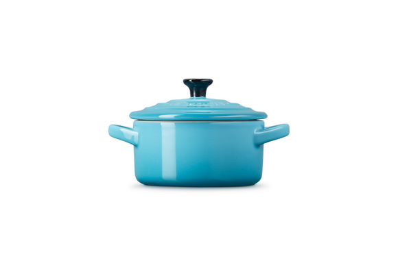 Le Creuset mini braadpan aardewerk 10 cm caribbean blue - afb. 3