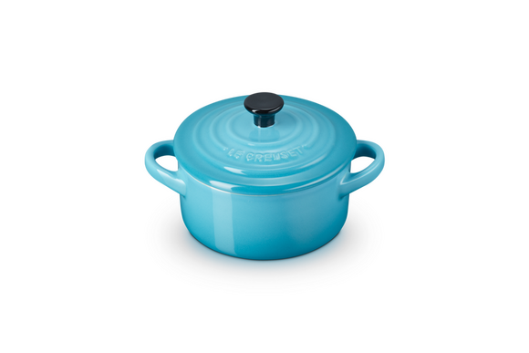 Le Creuset mini braadpan aardewerk 10 cm caribbean blue - afb. 2