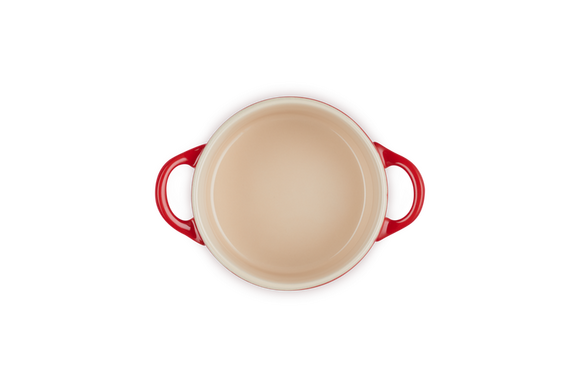 Le Creuset mini braadpan aardewerk 10 cm kersenrood - afb. 5