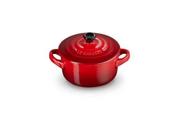 Le Creuset mini braadpan aardewerk 10 cm kersenrood - afb. 2