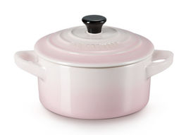 Le Creuset mini braadpan aardewerk 10 cm shell pink