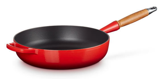 Le Creuset sauteerpan Signature 28 cm kersenrood - afb. 2