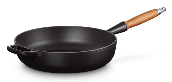 Le Creuset sauteerpan Signature 28 cm mat zwart - afb. 2