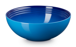 Le Creuset aardewerk serveerbowl 24 cm azureblauw