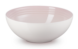 Le Creuset aardewerk serveerbowl 24 cm shell pink