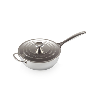 Le Creuset Signature 3-ply sauteuse antikleef 24 cm 3,3 ltr met tegengreep - afb. 4