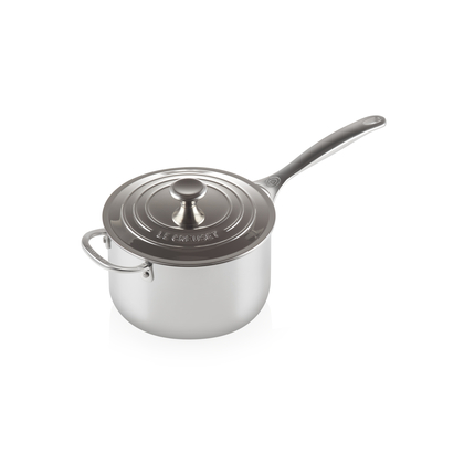 Le Creuset Signature 3-ply steelpan 20 cm 3,8 ltr met tegengreep - afb. 2
