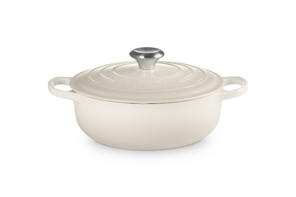 Le Creuset Signature sauteuse 24 cm meringue - afb. 1