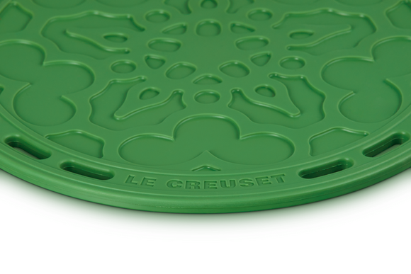 Le Creuset siliconen onderzetter 20 cm bamboo groen - afb. 2