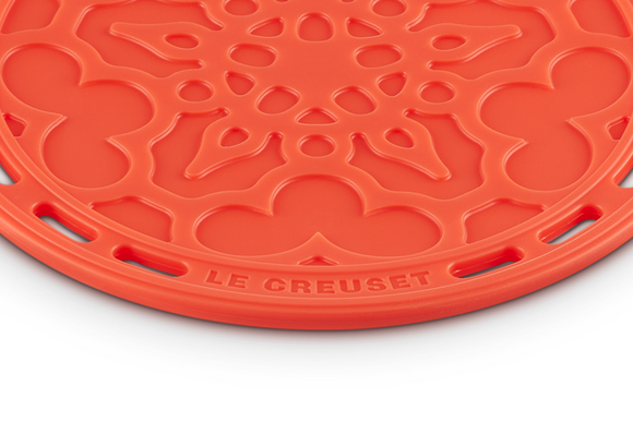 Le Creuset siliconen onderzetter 20 cm oranje - afb. 2