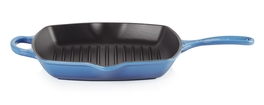 Le Creuset vierkante grillpan 26 cm azureblauw