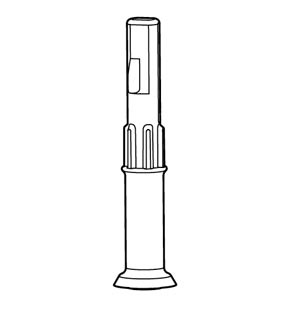 Magimix capuchon voor vaste as getand 5200 - 6200 - afb. 1