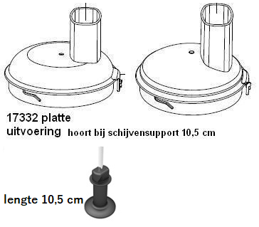 Magimix deksel plat 4200 - 5200 voor schijvensupport 10,5 cm - afb. 1