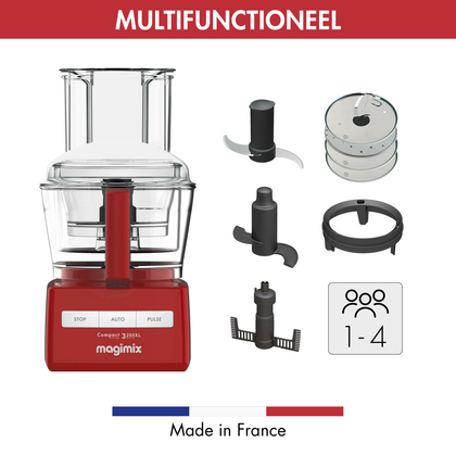 Magimix keukenmachine Compact System 3200 XL Rood - afb. 2