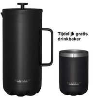 Scanpan dubbelwandige French Press koffiezetter black + drinkbeker