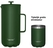 Scanpan dubbelwandige French Press koffiezetter forest green + drinkbeker - afb. 1