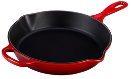 Le Creuset diepe skillet 26 cm kersenrood